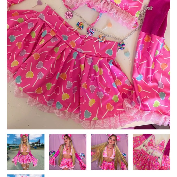 Candy Heart Rave Set - Picture 2 of 2